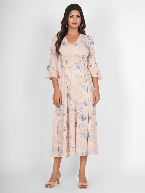 BEACHWEAR DRESS MAXI LS